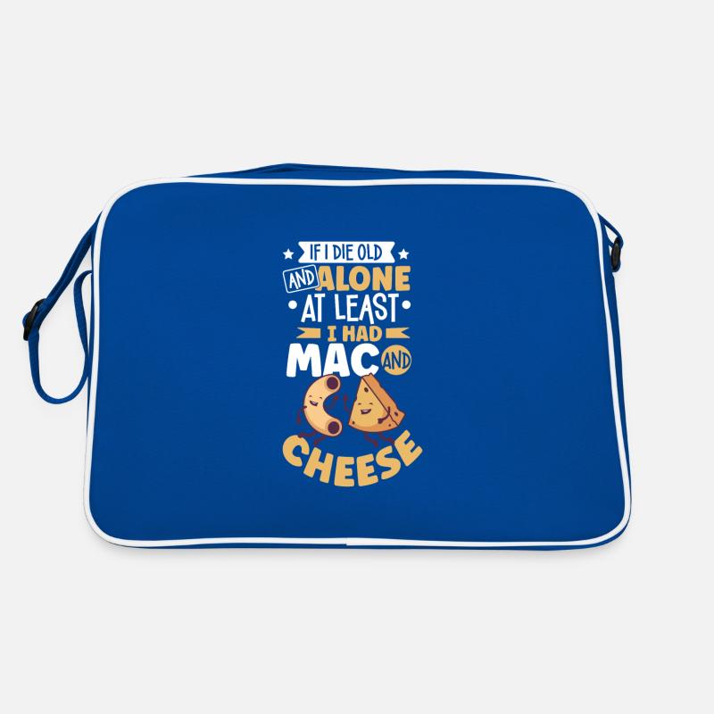 MAC AND CHEESE GIFT: powered by mac & cheese Retro Tasche