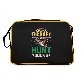 Duck Hunt Duck Hunter Bird Hunting Duck Hunting - Retro Tasche - Schwarz/Gold - Hinten