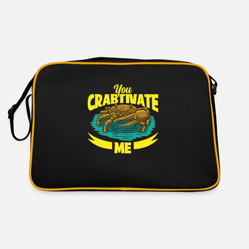 Krabbe krabben krabbenflüsterer Krabbenjagdfischer Retro Tasche
