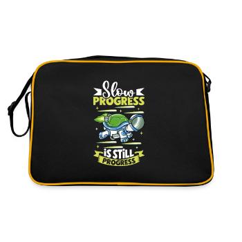 Boxer Boxing Turtle Turtles Sea Ocean Reptile - Retro Bag - black/gold - Back