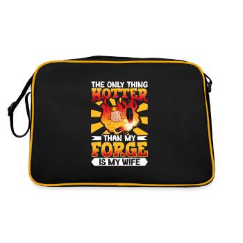 Forgeron Métallurgiste Bladesmith Métal - Sac Retro - noir/or - Dos