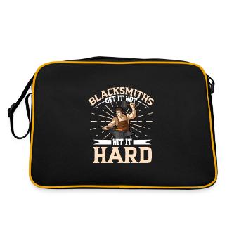 Forgeron Métallurgiste Bladesmith Métal - Sac Retro - noir/or - Dos
