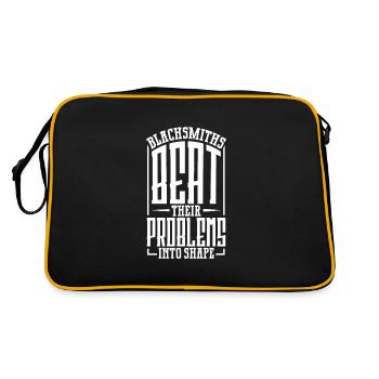 Forgeron Métallurgiste Bladesmith Métal - Sac Retro - noir/or - Dos