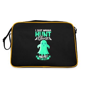 Paranormal Research Halloween Ghost Hunter - Retro Bag - black/gold - Back