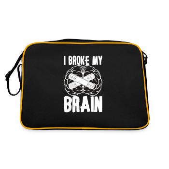 Brain Surgery Joke Brain Surgery Awareness Gift - Sac Retro - noir/or - Dos