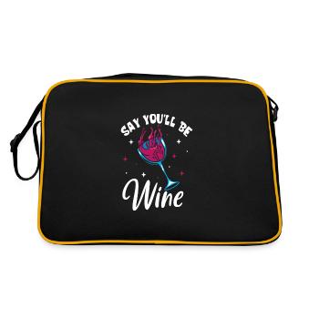 Vinification Vigneron Amateur de vin Amateur de vin - Sac Retro - noir/or - Dos
