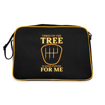 Cars With 6-speed gear knob car enthusiasts - Retro Bag - black/gold - Back