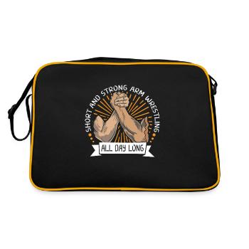 Bras de fer, bras de fer, bras de fer, - Sac Retro - noir/or - Dos