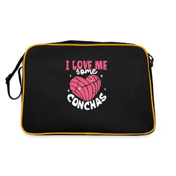 Spanish Humor Conchas Mexican Bread - Retro Bag - black/gold - Back