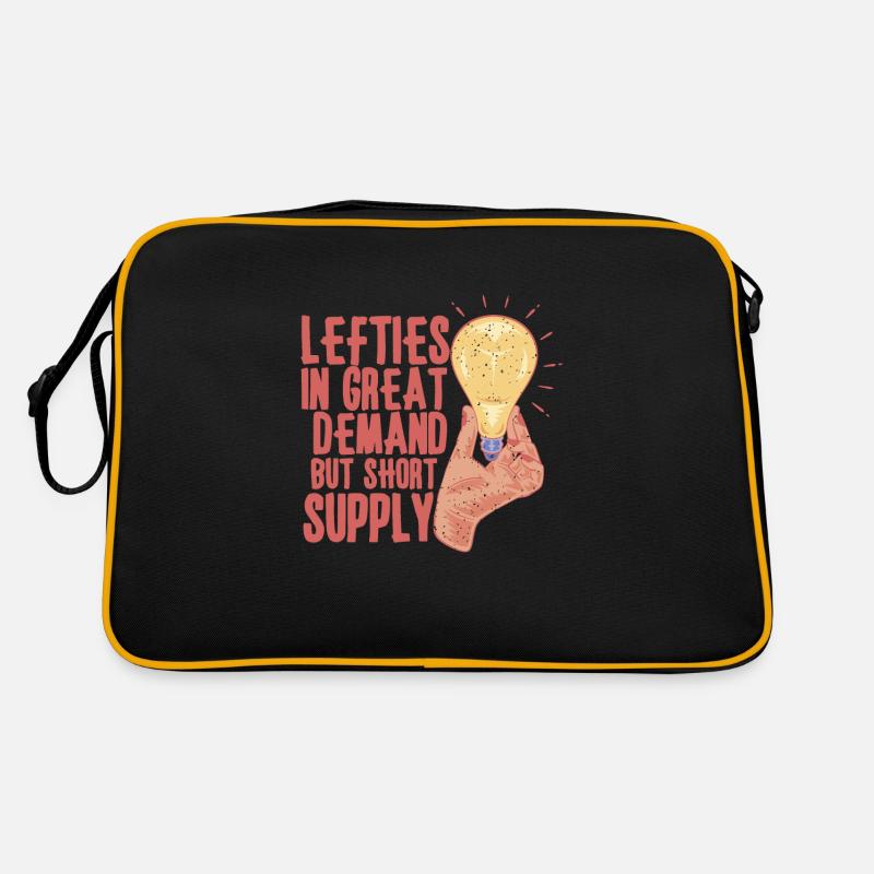 Left Handed Lefty Left-Hander Leftie Buddy Retro Bag
