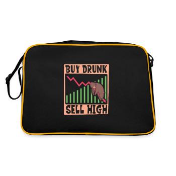 Stock Exchange Traders, Forex Traders, Investor Trading - Retro Bag - black/gold - Back