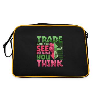 Stock Exchange Traders, Forex Traders, Investor Trading - Retro Bag - black/gold - Back