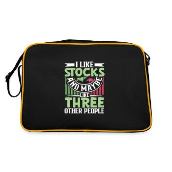 Stock Exchange Traders, Forex Traders, Investor Trading - Retro Bag - black/gold - Back