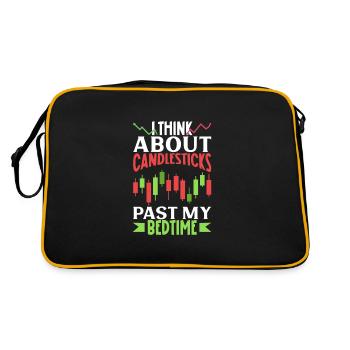 Stock Exchange Traders, Forex Traders, Investor Trading - Retro Bag - black/gold - Back