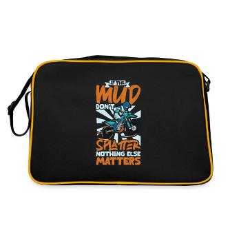Motocross, moto tout-terrain, motocross, motocross - Sac Retro - noir/or - Dos