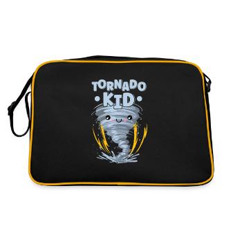 Meteorology Kids Tornado Storm, The Storm Fan - Retro Bag - black/gold - Back