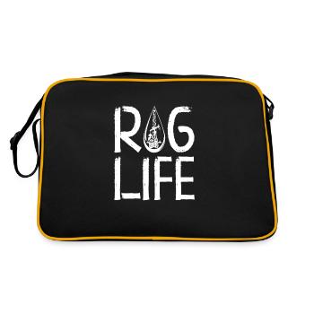 Oilfield Wife Roughneck Oil Drilling Frac crew - Retro Bag - black/gold - Back