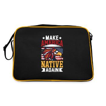 Aborigènes indiens Histoire des peuples autochtones - Sac Retro - noir/or - Dos