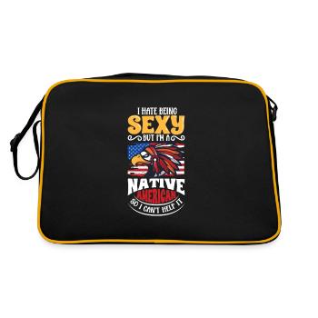Aborigènes indiens Histoire des peuples autochtones - Sac Retro - noir/or - Dos