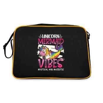 Licorne Sirène Sirène Mermicorns - Sac Retro - noir/or - Dos