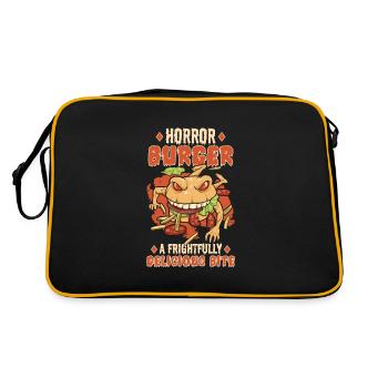 Horror Burgers Fast-Food Halloween Nourriture effrayante Monste - Sac Retro - noir/or - Dos