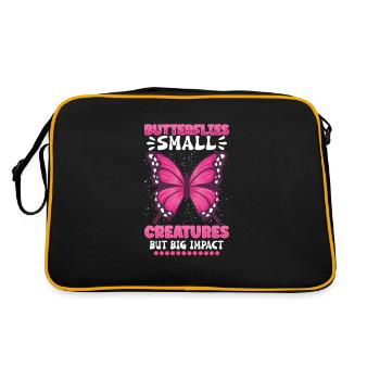 Insecte papillon monarque Monarque Habitat - Sac Retro - noir/or - Dos