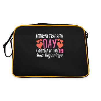Day of embryo transfer IVF in vitro fertilization - Retro Bag - black/gold - Back