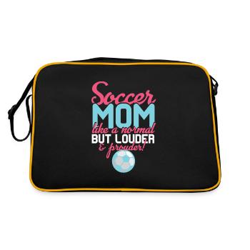 Soccer Mom Like A Normal Louder Prouder - Retro Bag - black/gold - Back