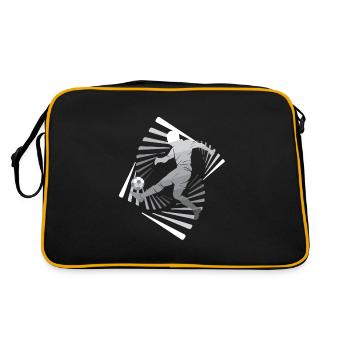 Soccer Plaer Kick Ball avec tourbillons - Sac Retro - noir/or - Dos