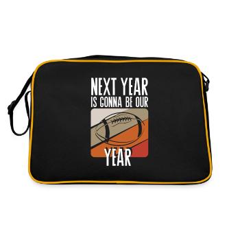 Football L’année prochaine sera notre année - Sac Retro - noir/or - Dos