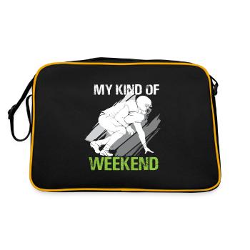 Football Mon genre de footballeur de week-end - Sac Retro - noir/or - Dos
