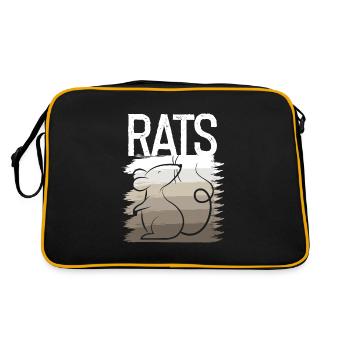 Rat Shadow Rats Color Faded Shadow Rat - Retro Bag - black/gold - Back