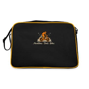 MTB Mountains Trails Bicycles Mountain Bike - Retro Bag - black/gold - Back