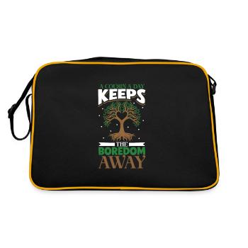 Family Tree Family Historian Genealogy Genealogist - Retro Bag - black/gold - Back