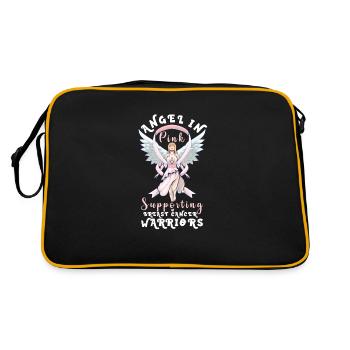 Breast cancer Awareness Support Survivors Pink - Retro Bag - black/gold - Back