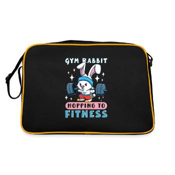 Bodybuilding Powerlifting Weightlifting Fitness - Retro Bag - black/gold - Back