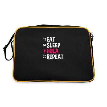 Hula Hoops Eat Sleep Hula Repeat Hoops - Sac Retro - noir/or - Dos