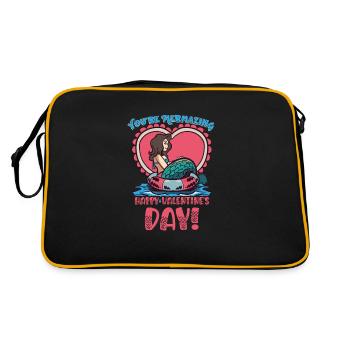 Mermaid Saint-Valentin Mermaid Love Ocean - Sac Retro - noir/or - Dos