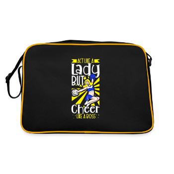 Cheerleading Cheer Quote Football Stadium Dance - Sac Retro - noir/or - Dos