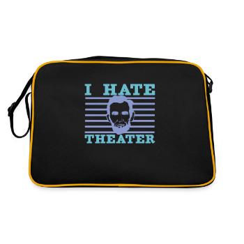 Abraham Lincoln Theater Theatre Histoire des États-Unis - Sac Retro - noir/or - Dos