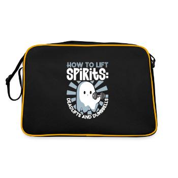 Bodybuilding Powerlifting Weightlifting Fitness - Retro Bag - black/gold - Back