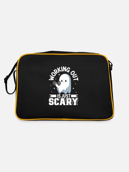 Bodybuilding Powerlifting Gewichtheben Fitness - Retro Tasche - Schwarz/Gold - Hinten