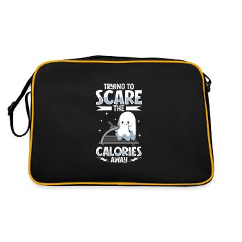 Bodybuilding Powerlifting Gewichtheben Fitness - Retro Tasche - Schwarz/Gold - Hinten