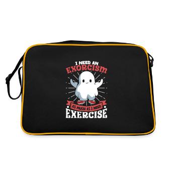 Bodybuilding Powerlifting Weightlifting Fitness - Retro Bag - black/gold - Back