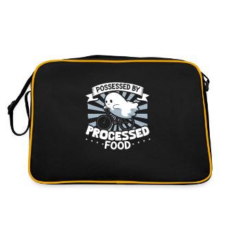 Bodybuilding Powerlifting Gewichtheben Fitness - Retro Tasche - Schwarz/Gold - Hinten