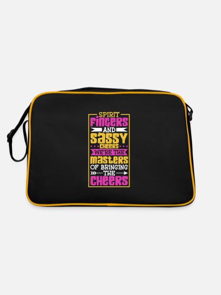 Tenue de pom-pom girl - Sac Retro - noir/or - Dos