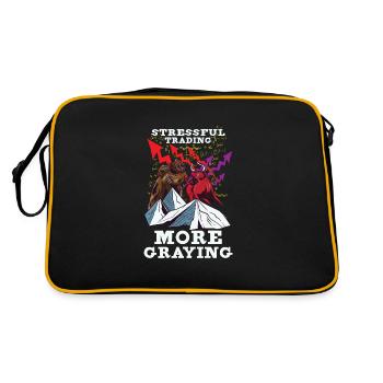 Stock Exchange Traders, Forex Traders, Investor Trading - Retro Bag - black/gold - Back