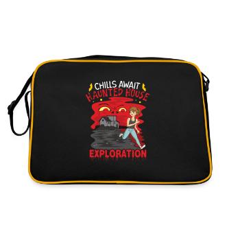 Horreur Paranormal Maison hantée effrayant Halloween - Sac Retro - noir/or - Dos