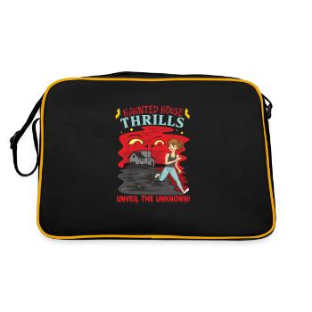 Horreur Paranormal Maison hantée effrayant Halloween - Sac Retro - noir/or - Dos