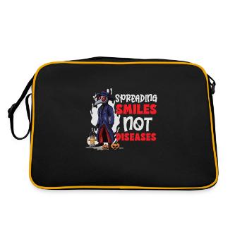 Effrayant Halloween horreur peste médecin - Sac Retro - noir/or - Dos